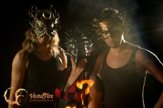 Vestafire wearing leather masks